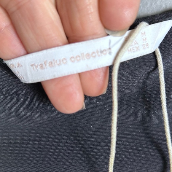 Zara top medium velvet wrap floral feminine romantic goth date night flirty - Picture 15 of 16